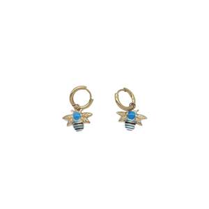 Pendientes Colgantes SmileJoyas YE200-S140-18892B de Acero Inoxidable 316L con Baño de Oro, Diseño de Insecto, Lindos y a la Moda - Product Image 1