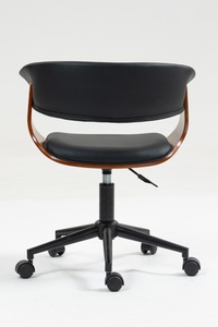 Sedia da ufficio moderna minimalista ergonomica con Lift-Off con schienale rimovibile rimovibile cuscino in pelle - Product Image 5