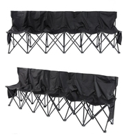 Vente en gros d'allumettes de football pliantes pour plusieurs personnes Chaise de sport d'équipe pliable pour six personnes