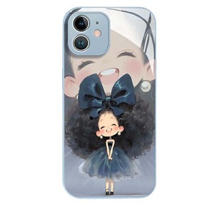 Grande <span class=keywords><strong>capelli</strong></span> <span class=keywords><strong>ricci</strong></span> ragazza stampa vetro PC TPU Cover posteriore per Iphone 6 7 8 SE X Xr XS 11 12 13 14 15 16 17 Pro Max - Product Image 5