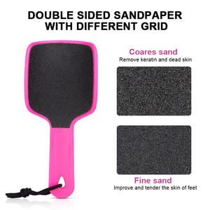 Lime à pied incurvée en forme de <span class=keywords><strong>U</strong></span> réutilisable papier de verre double face râpe à pied colossale dissolvant de callosités outils de soins de pédicure pour peau morte - Product Image 2