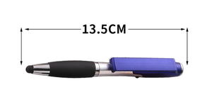 Stylo bille multifonctionnel avec lumière LED, support de téléphone et stylet pliable pour écrans tactiles. - Product Image 3