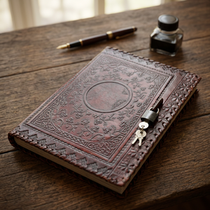 Factory Supply Antique Brass Mini Padlock with <b>Leather</b> Cover for Notebook Gift Pencil case - Product Image 2