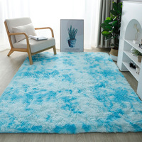 Tapis de style nordique transfrontalier pour salon, tapis de sol simple tie-dye pour canapé, tapis de chambre antidérapant pour toute la surface, lavable en machine