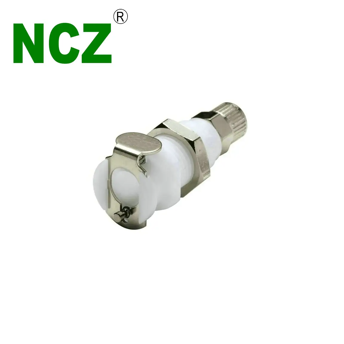 NCZ 1/8" flow RS-PMC Series pmc1204 12025 PANEL MOUNT FERRULELESS POLYTUBE FITTING Medical water cooled fluid connector