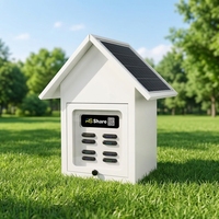 Borne de location de batteries externes solaires étanche pour extérieur, équipement commercial de recharge de téléphones en libre-service