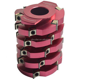Cabezal de corte en espiral con cuchillas de carburo indexables para sierra de mesa y cepilladora de espesor industrial, para máquina CNC de carpintería - Product Image 1