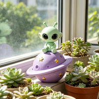 Sculptures d'Aliens Mignons Personnalisables BZY – Modèles d'extérieur ou de bureau pour la décoration de la maison ou du jardin – Statues en résine