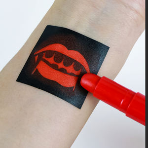 GP สติกเกอร์รอยสักชั่วคราวมีกลิตเตอร์แบบมีเทมเพลตสติกเกอร์เพ้นท์ใบหน้าลายฉลุศิลปะบนร่างกายสติกเกอร์เฮนน่า - Product Image 3