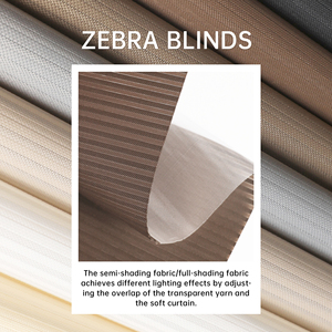 SAMADHI Automatic <b>Window</b> Zebra Blinds Blackout Motorized Custom Size Easy Install Control Room <b>Shades</b> <b>Windows</b> - Product Image 3
