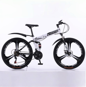 Bicicleta de montaña plegable de 21/24 velocidades al por mayor 26/24 MTB con sistema de frenos de disco y bicicletas de horquilla de acero para adultos y hombres - Product Image 1