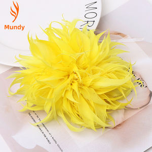 Broche et épingle à cheveux en plumes bohèmes pour mariée et demoiselle d'honneur, accessoire de coiffure pour cérémonie de mariage et fête nuptiale sur la plage - Product Image 5
