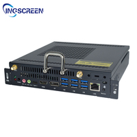 Mini PC INGSCREEN Intel Core I5 de 8.ª Generación, DDR4, 64 GB de RAM, Sin Ventilador, Carcasa de Aleación de Aluminio, Enchufe Estadounidense, Mini Ordenador OPS