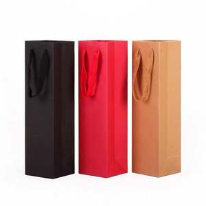 Bolsas de Papel Kraft Ecológicas de Lujo para Regalo, con Asa, para Botellas de Cerveza, Vino o Champaña - Product Image 1