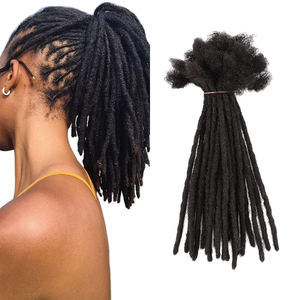 Extensiones de Cabello <span class=keywords><strong>Natural</strong></span> Cheveux <span class=keywords><strong>Rasta</strong></span> Locks, Hechas a Mano, Extensiones de Cabello Humano al por Mayor - Product Image 1