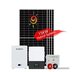 米国の完全なフルセット15kw太陽光発電システム15KW家庭用太陽光発電システムAcからDc