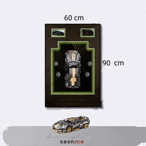 Vente chaude 3D briques voiture de course mur haute définition affichage cadre Photo haut de gamme Hall d'entrée salon chambre décoration - Product Image 4