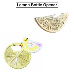 Tùy chỉnh mở chai chanh hình dạng nêm mở chai Keychain Lime lát Móc chìa khóa mở chai - Product Image 5