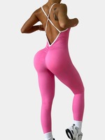 Combinaison de sport réversible personnalisable grande taille à séchage rapide avec short intégré et coupe ajustée pour le yoga