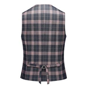 <span class=keywords><strong>Costume</strong></span> homme slim fit à carreaux <span class=keywords><strong>vert</strong></span> <span class=keywords><strong>foncé</strong></span> et rose, nouveau style, pour soirée - Product Image 5