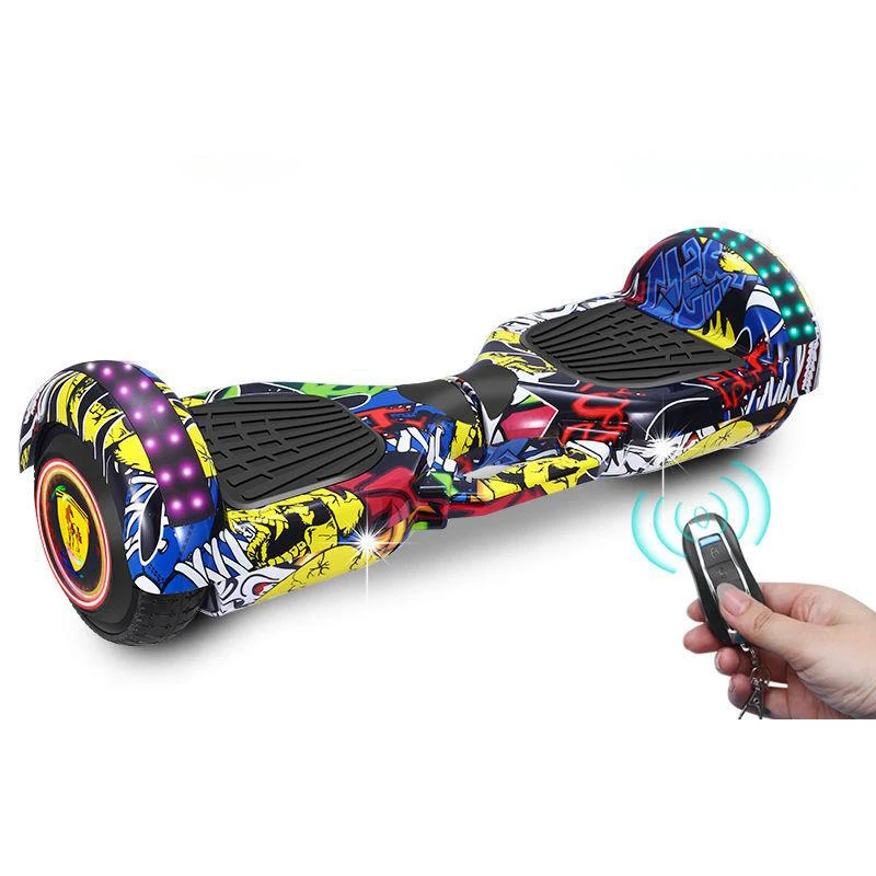 Çin 6.5 "kendini dengeleme Scooter durun kurulu 2 tekerlek hoverboard Bluetooth tekerlekler ile çocuklar yetişkinler için LED ışıkları