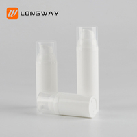 Échantillon de bouteille PP blanc personnalisé flacon pompe sans air 30ml 50ml 75ml 100ml pour lotion crème