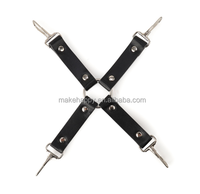 SM jeu costume Bondage ensemble adulte fétiche Kits lit contraintes Bondage peluche PU Sexy flirter jouets alternatifs attaché BDSM Bondage ensemble