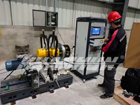 Machine d'équilibrage à entraînement par courroie pour rouleaux en caoutchouc, directement de l'usine HUASHUN