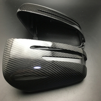Couverture de rétroviseur pour Mercedes Benz W176 W246 W204 C207 W212 W221 X204 X156 Coques de capuchon de rétroviseur latéral Carbone de remplacement