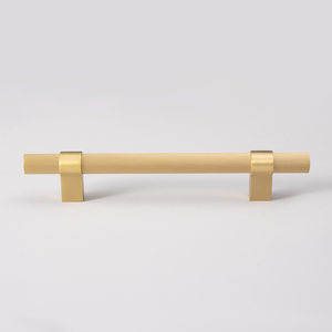 Qiansi QS-HK0055 Straight Knurl Solid Brass Handle Customized <strong>Bedroom</strong> Exterior Cabinet <strong>Door</strong> Kitchen Drawer Wardrobe Modern - Product Image 5