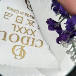 Custom Logo Silicone Washable <b>Iron</b>-<b>On</b> Neck <b>Labels</b> Personalized Stickers Garment Heat Transfer <b>Labels</b> <b>for</b> <b>Clothes</b> - Product Image 4