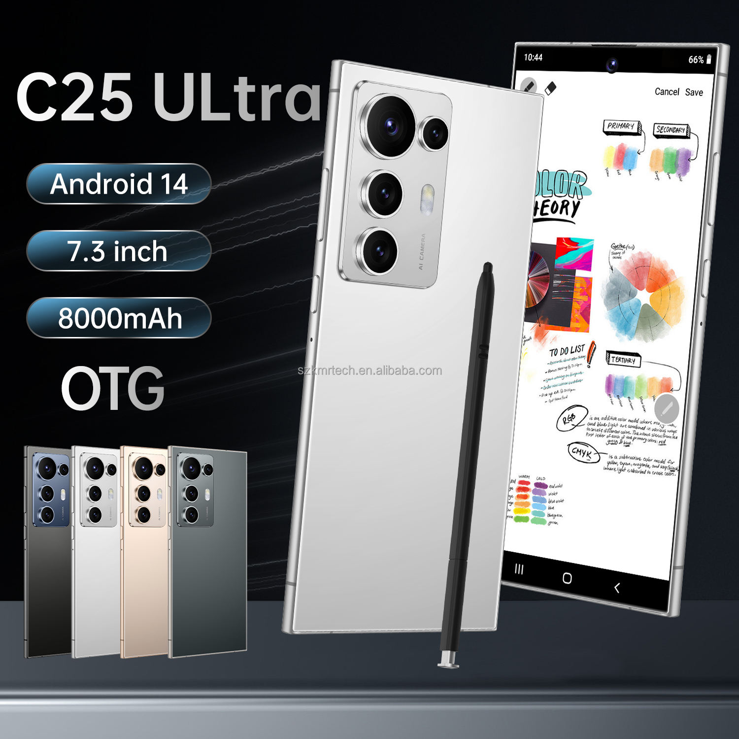 C25 Ultra 5G Smartphone Unlocked Android 14 HD OLED 120Hz Screen
