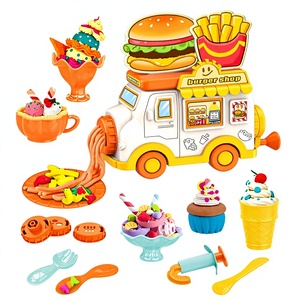 Juguetes Divertidos y Populares de Lucky Toys, <span class=keywords><strong>Camión</strong></span> de Comida con Forma de Hamburguesa, <span class=keywords><strong>Camión</strong></span> de Frutas, <span class=keywords><strong>Camión</strong></span> de <span class=keywords><strong>Helados</strong></span>, Juego de Plastilina Mágica de Colores - Product Image 1
