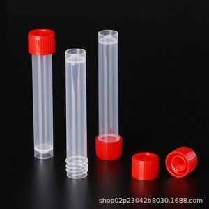 Hankang 10Ml <b>Plastic</b> Test <b>Tubes</b> With Screw Cap For Sample Storage And Transportation - Product Image 2