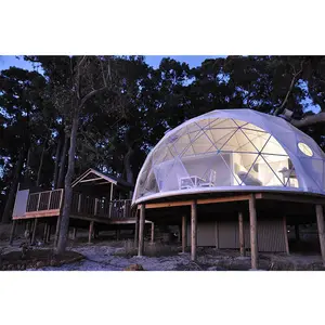 Jieol Người Bán Tốt Nhất 5M Lều Lều Lều Geodesic Dome Kit Glamping Lều Để Bán