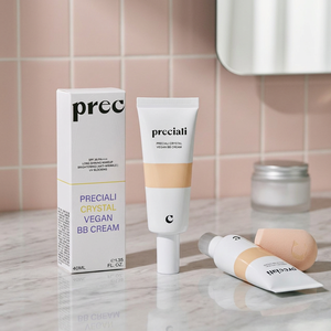 [Preciali] Crème BB Hydratante Quotidienne Effet Cristal Vegan Bio Naturel Teint Lumineux Fond de Teint Teinté pour le Visage - Product Image 2