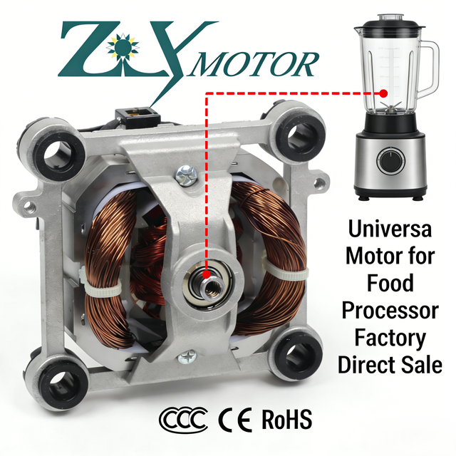220V Single-Phase AC Universal Motor ZYU 7625 Wound Motor for Food Processor & Blender Factory Direct 1-Year Warranty
