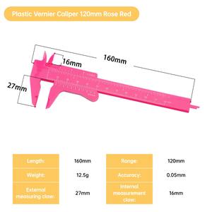 0-100mm 0-120mm Mini calibradores de medición de joyería de plástico calibrador Vernier para equipo de herramientas de joyería de diámetro exterior interior - Product Image 3
