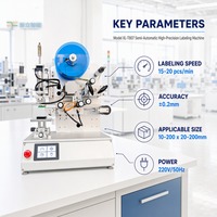 Etiquetadora Eléctrica Semiautomática de Alta Precisión con Precisión de 0.2 mm para Componentes Electrónicos y Tarjetas SD