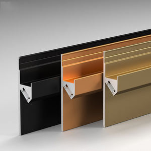 Profilé en aluminium encastré pour éclairage LED dissimulé, bande lumineuse LED en alliage <span class=keywords><strong>d</strong></span>'aluminium pour plinthe, barre lumineuse LED pour plinthe, vente en gros - Product Image 3