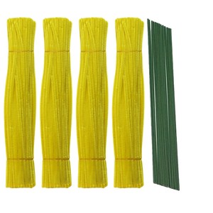Juego de 811 Piezas de Alambres de Chenilla con Tallo Retorcido, Kit para Hacer Ramos de Flores Artificiales - Product Image 1