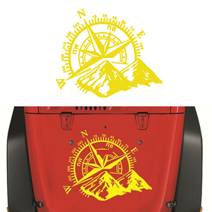 2 autocollants de montagne Navigation de voiture, étiquette de porte, décoratif, modifié, pour corps de montagne - Product Image 5