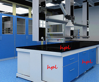 Bancs de travail de laboratoire sur mesure, ignifuges, en stratifié compact HPL, résistants aux produits chimiques, bureaux pour médecins, comptoirs antibactériens en HPL pour hôpitaux