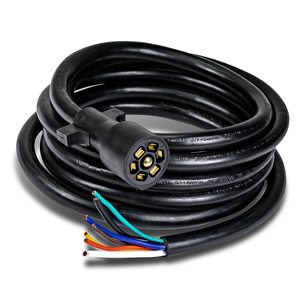Cable de enchufe de 12 pies y 7 pines, sistema de luz de 7 vías, arnés de cables para remolque - Product Image 1