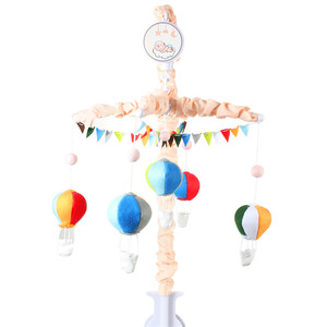 China factory felt hot air balloon baby musical mobile baby culla campana con giocattoli appesi - Product Image 3
