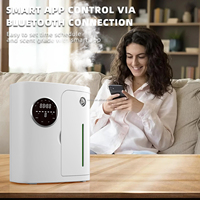 Diffuseur d'aromathérapie électrique en plastique contrôlé par application, mural, usage commercial, hôtel, atomiseur d'huiles essentielles sans eau