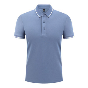 Camisa Polo de Manga Corta, Color Sólido, Ribete en Contraste, Tela de Poliéster, Uso Diario - Product Image 1