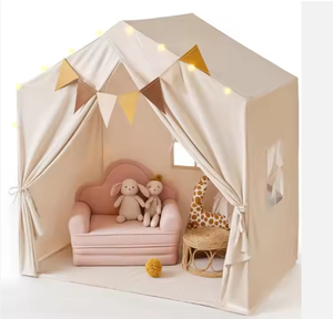 Grande tente de jeu pour enfants, nouvelle tente de princesse avec 4 fenêtres, tipi en polyester portable, décoration intérieure, <span class=keywords><strong>maison</strong></span> de jeu pour bébé, pour jouer en extérieur - Product Image 1