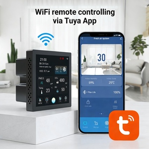 เทอร์โมสตัทอัจฉริยะ Tuya ควบคุมผ่านแอพ Wifi ระบบอากาศบริสุทธิ์ หน้าจอสี เครื่องควบคุมระบบระบายอากาศ HVAC รุ่น G6-S C - Product Image 1