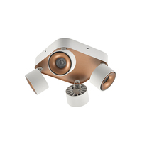 Spot de plafond à angle réglable en aluminium Spot pliant à têtes multiples COB Downlight pliant